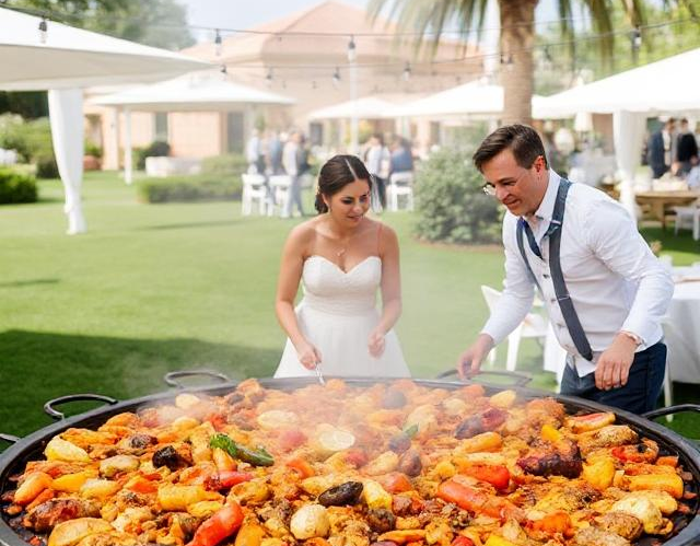 Mariage avec paëlla